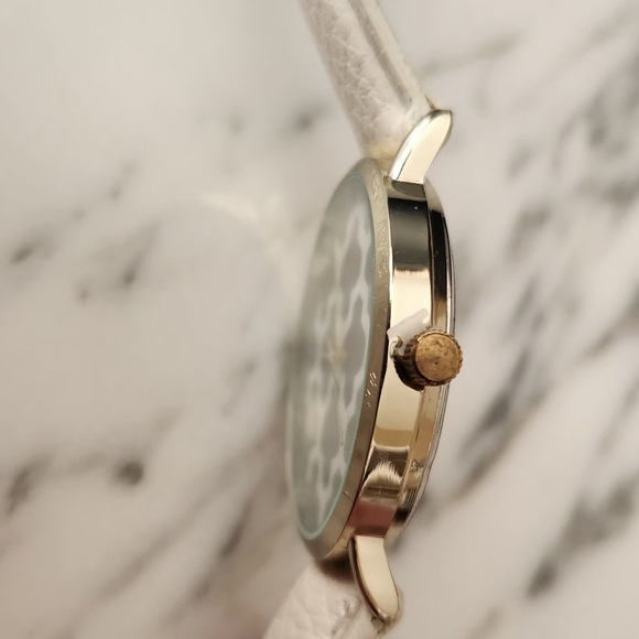 Womens Preppy Brown and Cream Watch - Picture 4 of 6